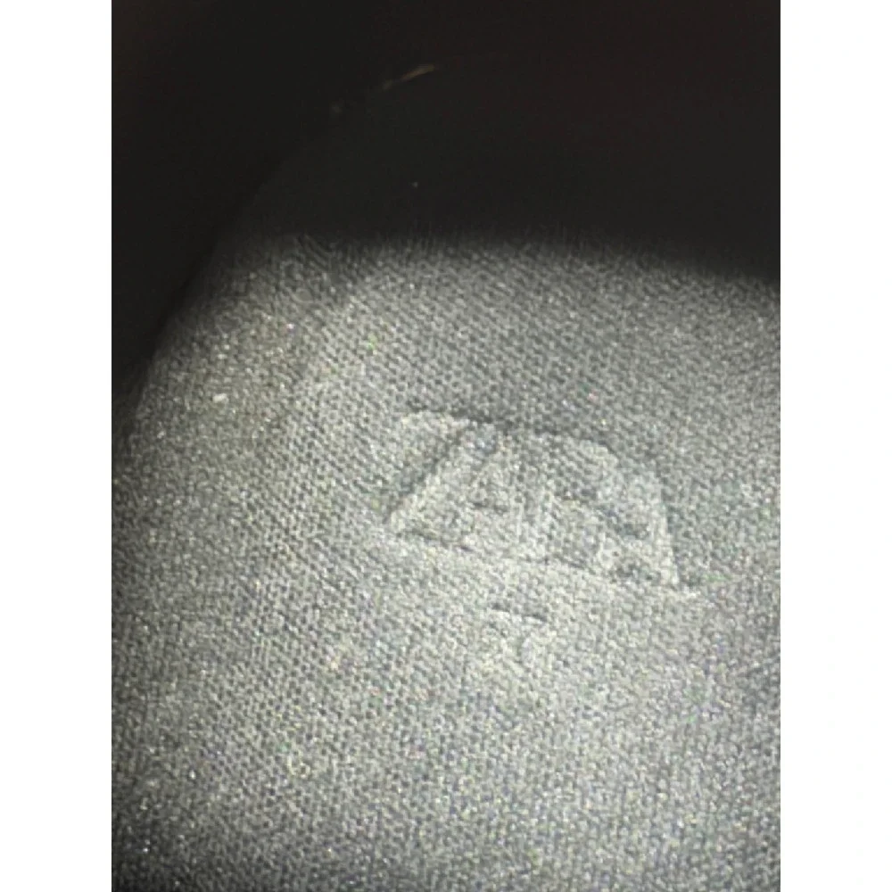 Zara black faux